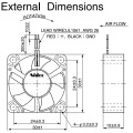 DC Brushless 30X30X10mm Fans 3010 Industrieluft Extractor